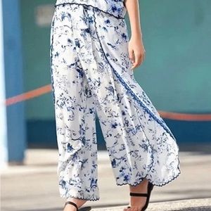 NWT Johnny Was silk wrap around pants